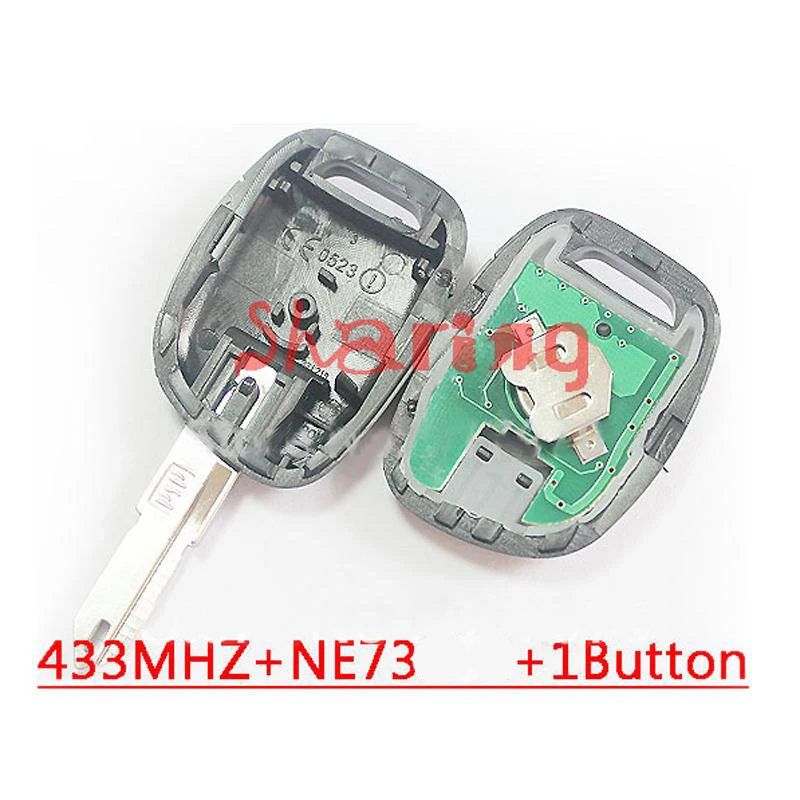 1 кнопочный дистанционный ключ для reanult clio Kangoo Master PCF7946 Chip 433MHZ NE73 / VAC102 Blade|key for|key keykey