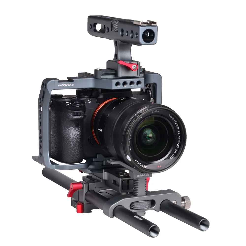 Основа для камеры A7III A7MIII A73 A7R3 A7RIII A72 A7II штатив с верхней ручкой 15 мм подходит Sony