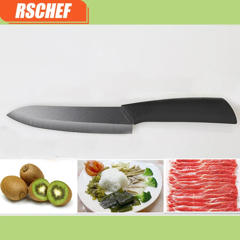 RSCHEF 1 шт. черное лезвие с черной ручкой 3 &quot4&quot 5 &quot6&quot 7 &quotдюймов Чехлы набор