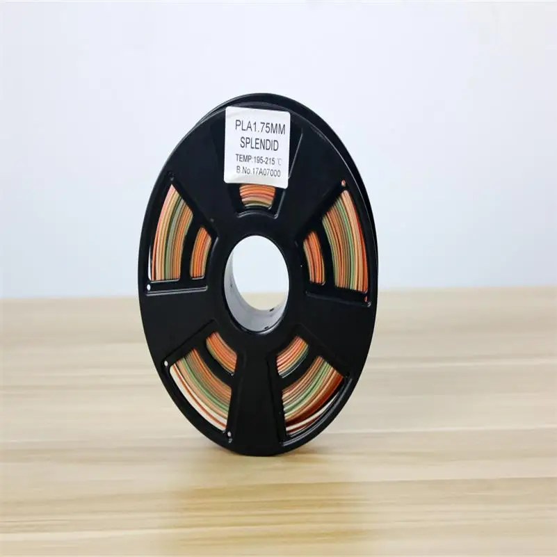 500g orange Splendid PLA 3d принтер нить 1,75 мм многоцветный градиент глянцевый шелк как покрытие цвет GT PLA - Цвет: 500g orange
