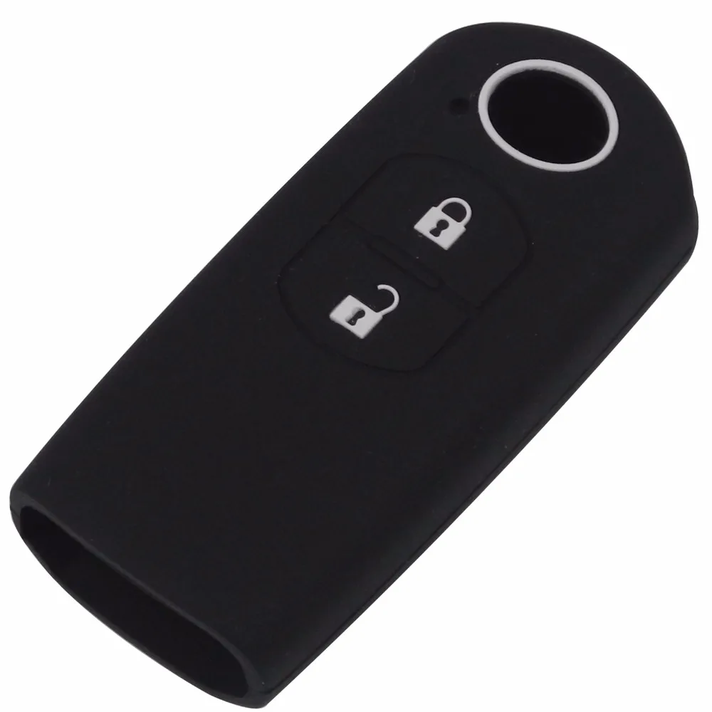 jingyuqin 2 Buttons Remote Smart Key Silicone Cover Case Fob For Mazda / 3/ 5/ 6 CX-3 CX-4 CX-5 CX-7 CX-9 Atenza Axela MX5 | Автомобили и