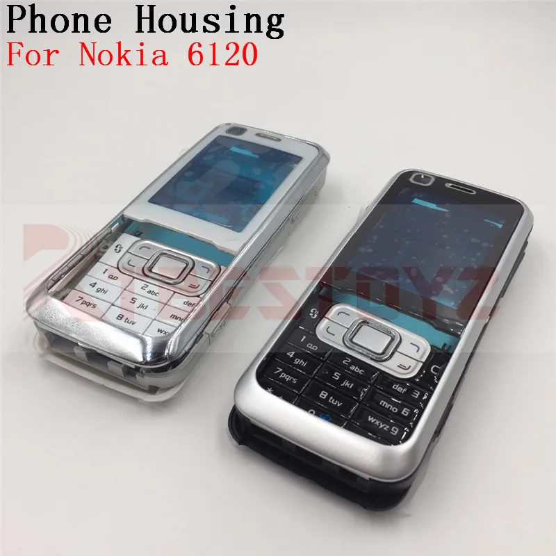 RTBESTOYZ Полный Мобильный телефон Корпус чехол+ английская клавиатура для Nokia 6120 6120c