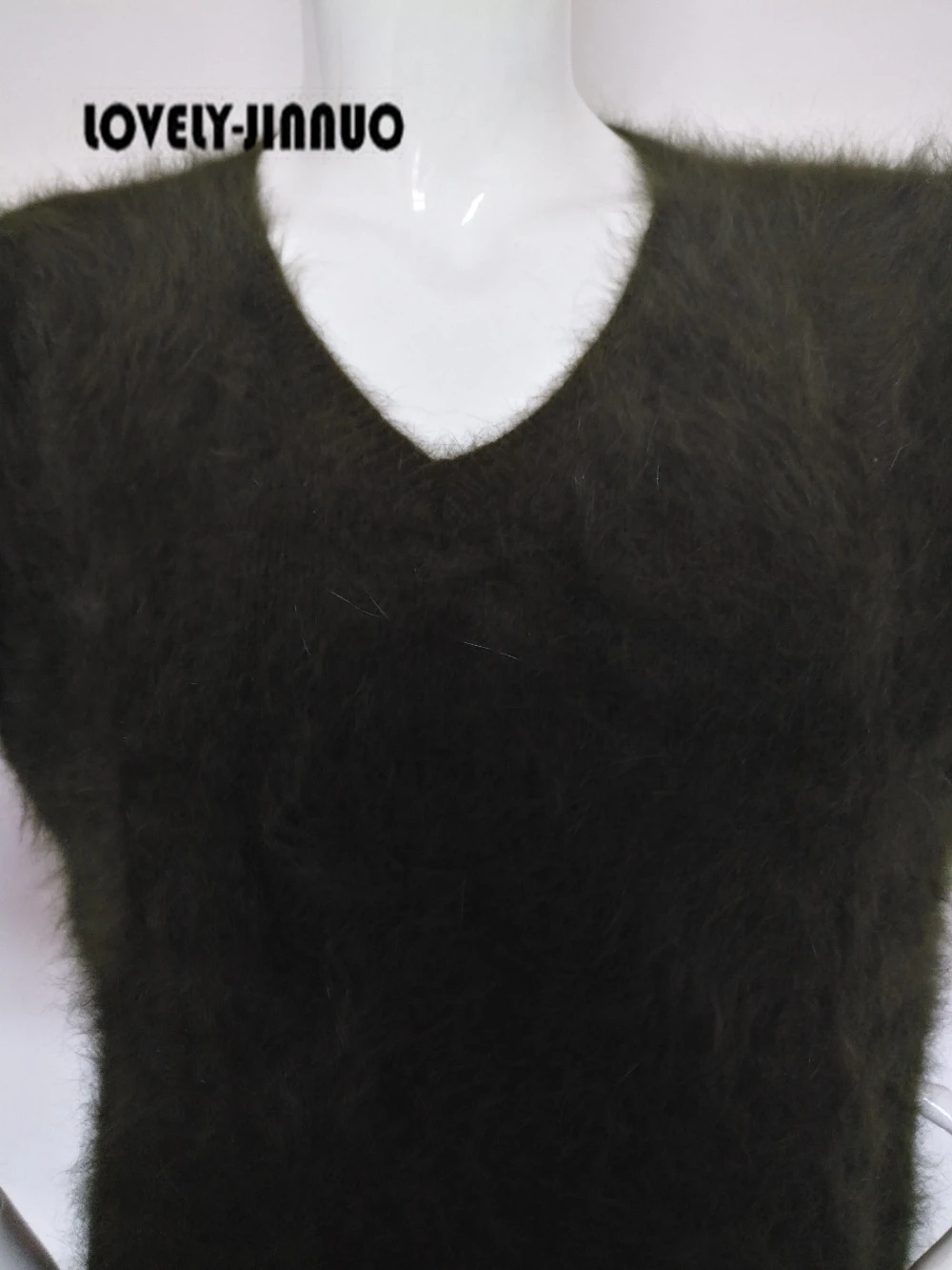 Новинка 2022 Женский кашемировый свитер из норки длинное платье 125 см женский с