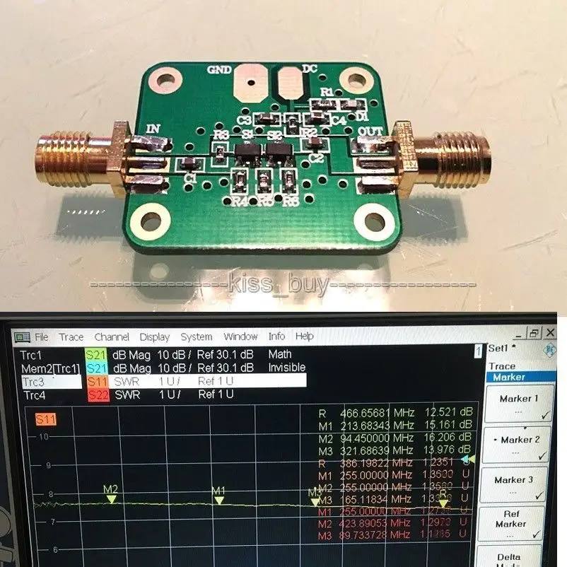 DC 12V 10 кГц 1 ГГц 10dBm RF низкая Шум усилитель мощности модуль lnа для ВЧ ОВЧ UHF