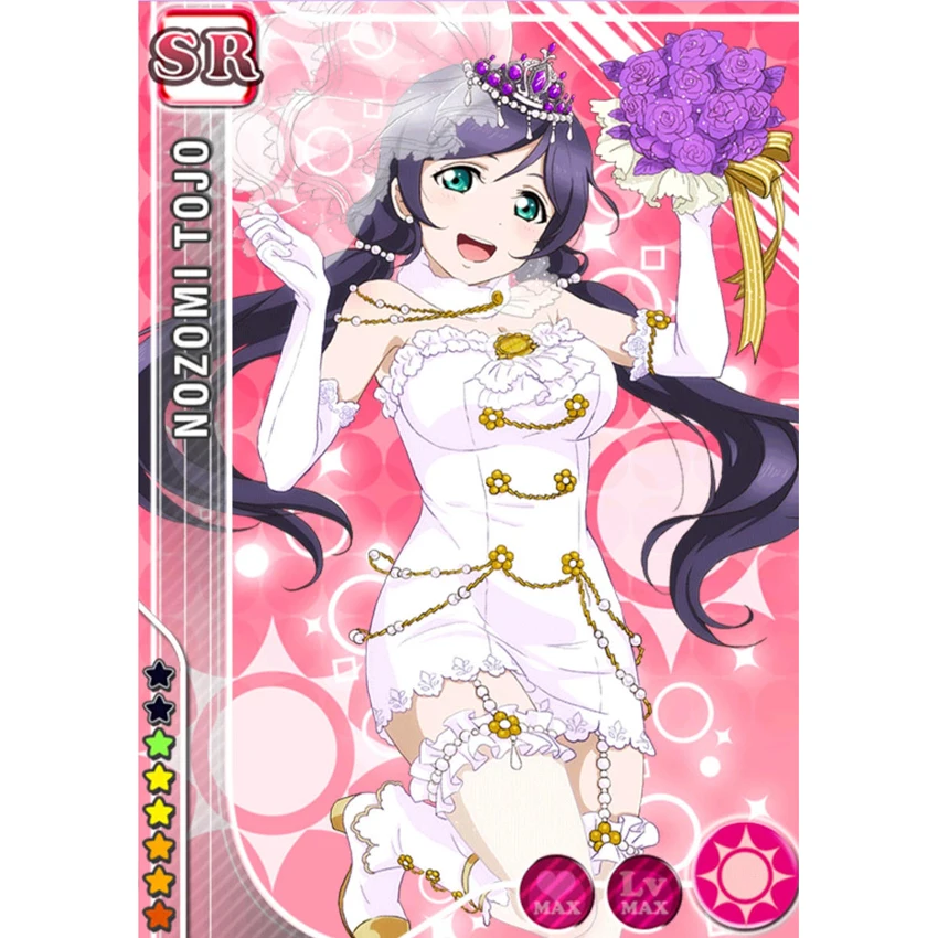 LCSP LoveLive! Романтическое свадебное платье Tojo Nozomi костюм для косплея из японского