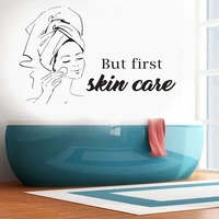 spa sign facials wall decal quote mask skin care treatment beauty salon body massage vinyl sticker home decor bedroom mly04