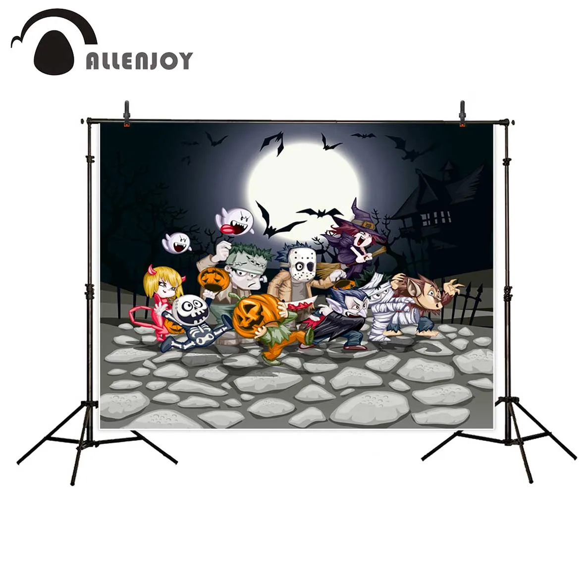 

Allenjoy фотография фон мультфильм зомби Милая ночь дети новый фон фотосессия настроить дети Фотостудия