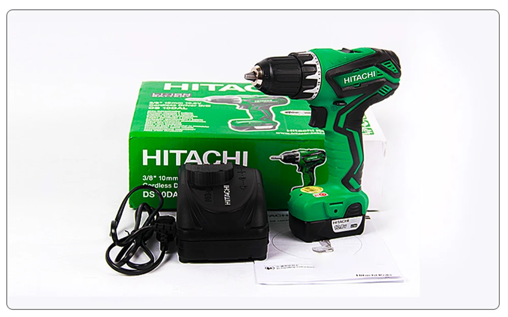 Япония Hitachi электрическая ручная дрель DS10DAL многофункциональная электрическая отвертка электрические инструменты зарядка бытовой 10,8 В 36N. m