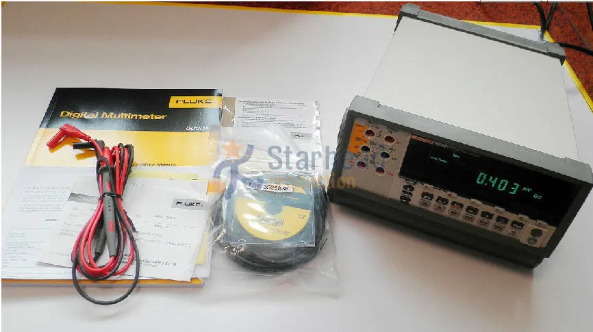 Fluke 8808A скамейка Тип 5 двойной дисплей Авто Диапазон Цифровой мультиметр RS 232 USB