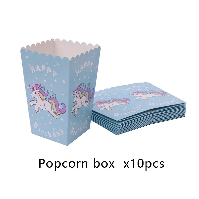 Набор детской посуды в виде единорога 10 предметов розовая Синяя тарелка баннер