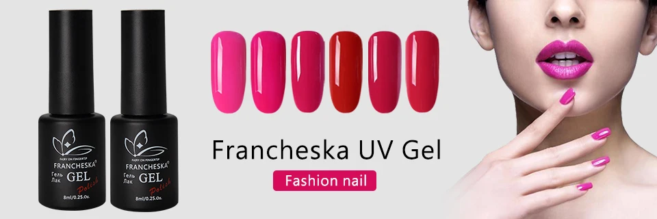 Francheska 1 кг бесплатный образец резиновая основа верхнее покрытие УФ-гель прозрачный праймер замачиваемый белый черный гель лак для ногтей долговечный