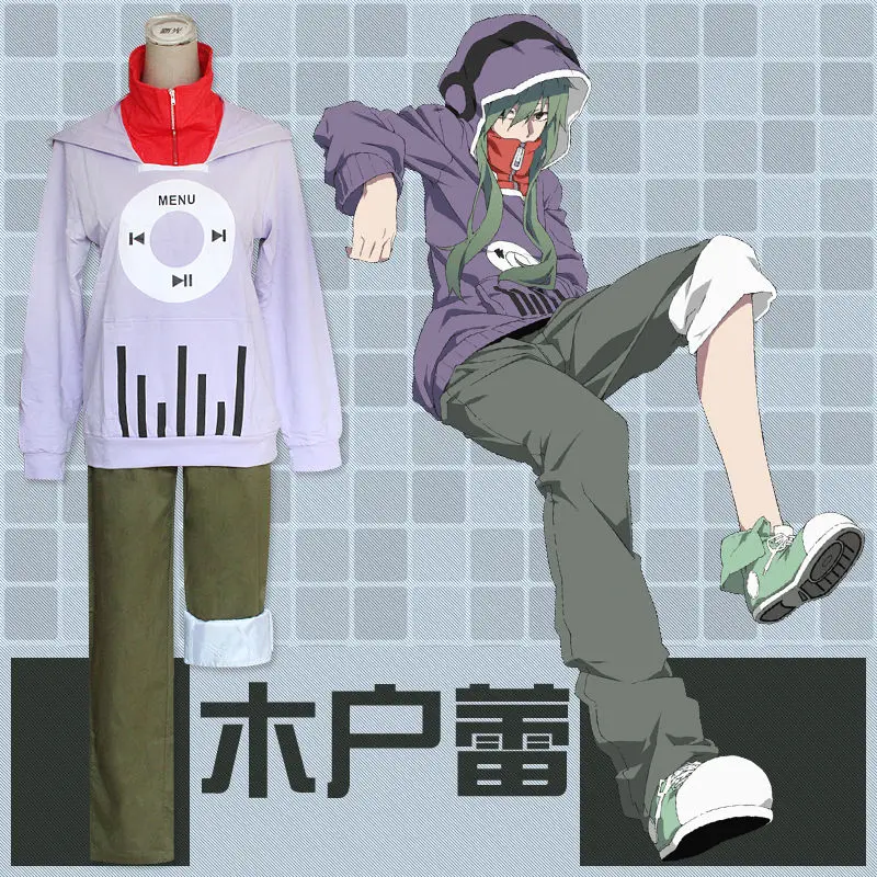 Японское аниме Mekaku City Actors Kagerou Project Kido Tsubomi толстовка с капюшоном для