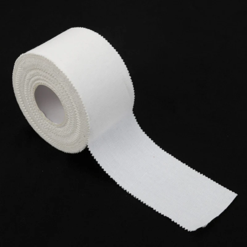 

Cotton White Premium Adhesive Athletic Tapes Wraps Sport Binding Physio Muscle Elastic Bandage Strain Injury Support
