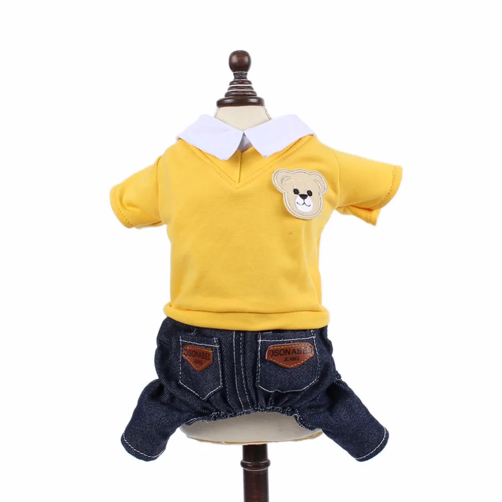 Одежда для кошек комбинезоны джинсовые товары аксессуары одежды домашних