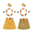 Детский костюм в гавайском стиле для девочек, гавайская гирлянда, юбка-хула, танцевальный костюм для вечеринки, платье, товары для вечеринки