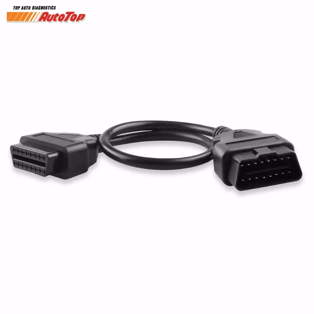 10 шт./лот 16 Pin OBD 2 кабель удлинитель мужчин и женщин разъем OBDii штекер до пиновый