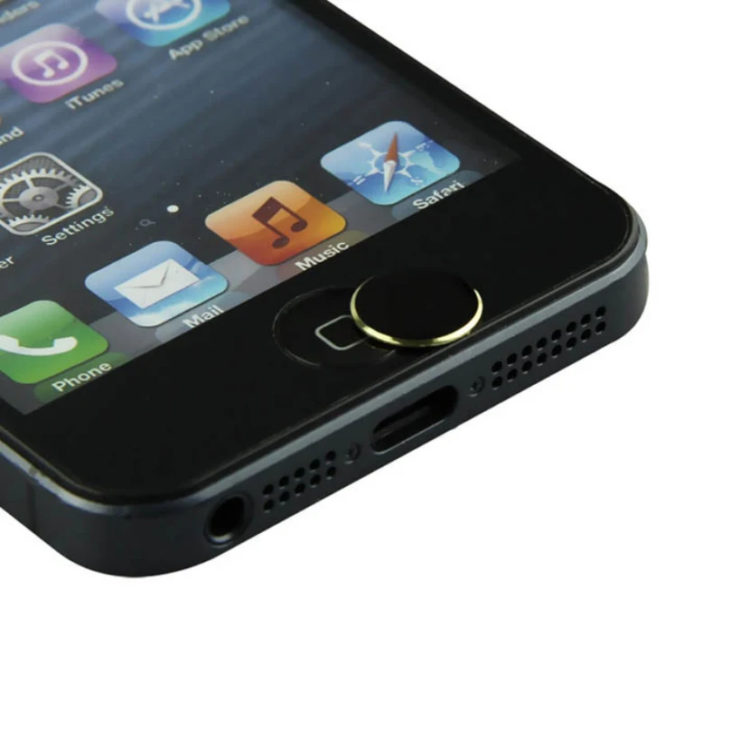 2 шт./лот Высокое качество Touch ID Главная Кнопка Стикеры черный белый цвет для Apple