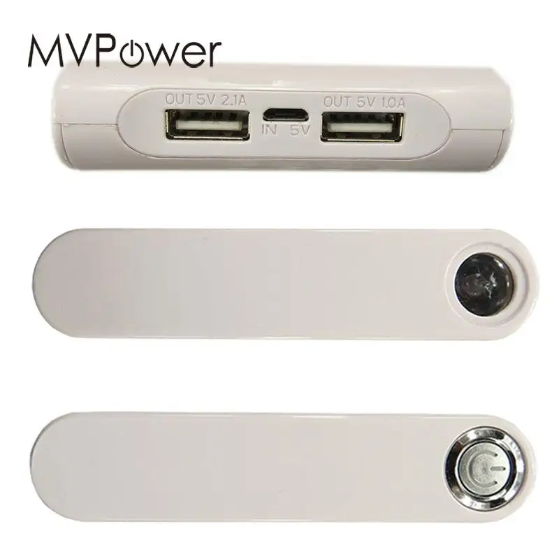 Внешний аккумулятор коробка чехол двойной USB зарядное устройство Зарядка 4x18650
