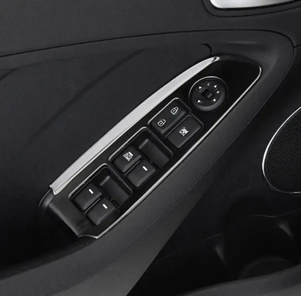 Панель управления для кнопки окна Автомобильная наклейка из нержавеющей стали KIA