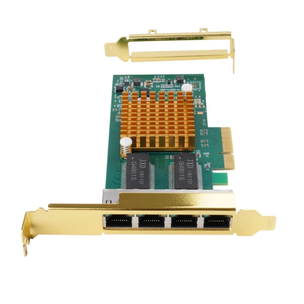 Карта расширения ORICO PCI E с 4 портами для RJ45 Express высокоскоростная e PCIe компонентов