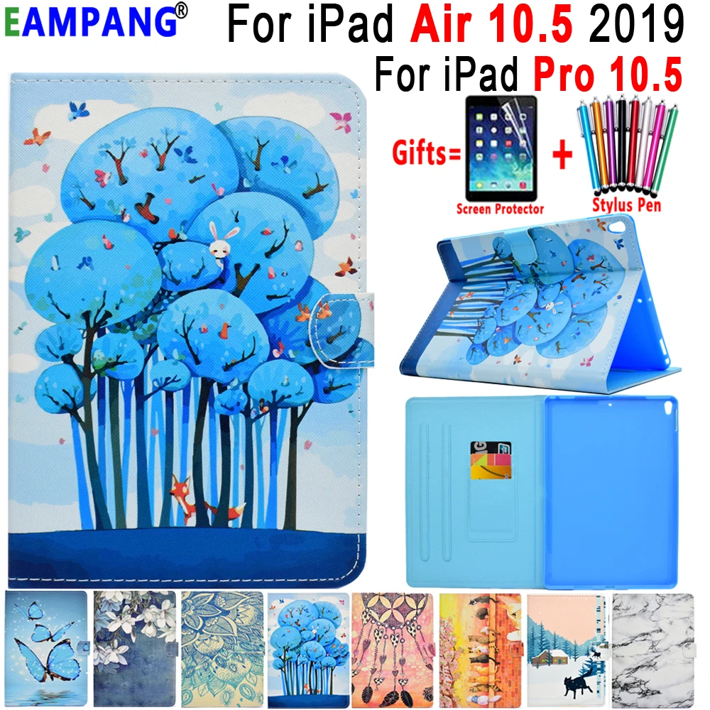 Модный чехол книжка для Apple iPad Air 10 5 2019 Pro A1701 A1709 тонкий кожаный умный силиконовый с
