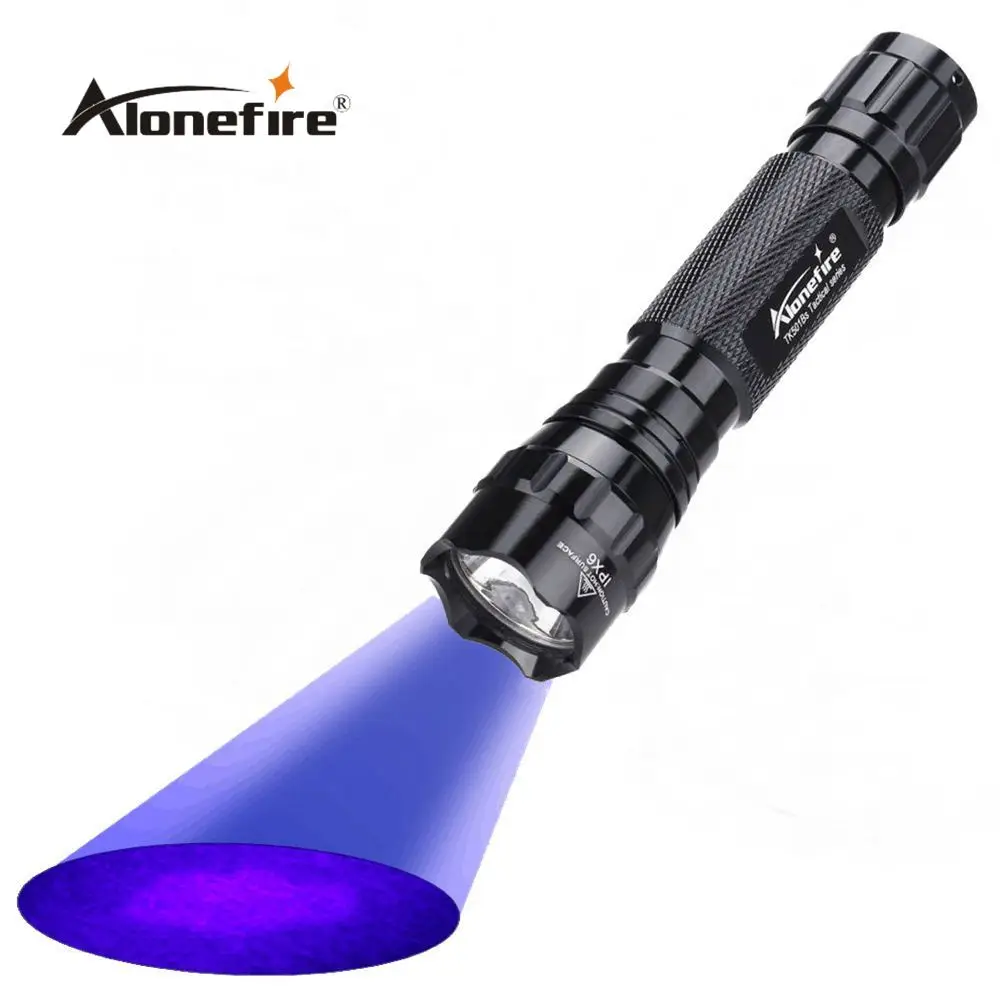ALONEFIRE 501B высокомощный УФ-светильник 395nm флэш-светильник Скорпион кошка собака домашнее животное моча деньги руды ID фонарь детектор Лампа 18650 батарея