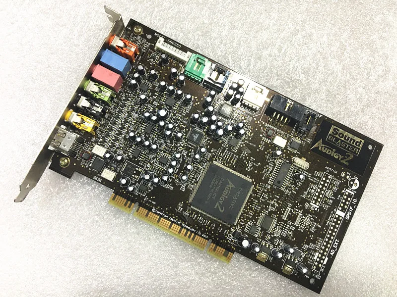 Оригинальная разборная инновационная звуковая карта Audigy на 7 1 каналов SB0350 с