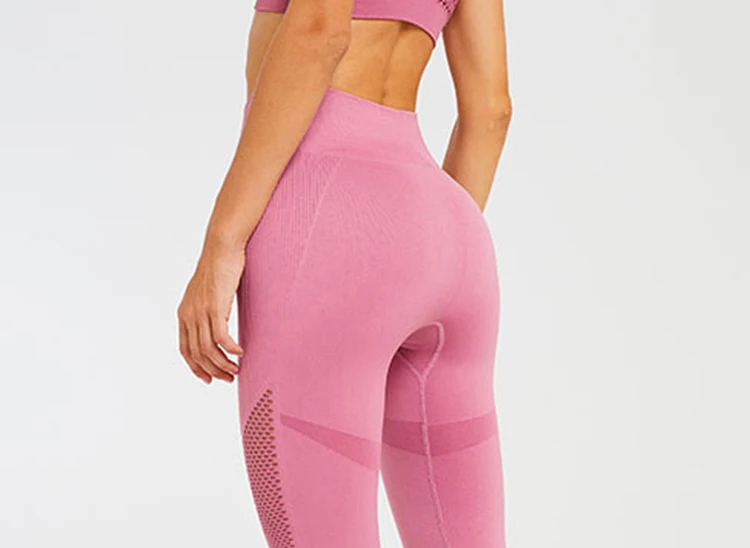 Sevencolorfit женские бесшовные легинсы с высокой талией, желтые, розовые, черные, сетчатые, открытые, сексуальные, для спортзала, спорта, фитнеса, колготки, длинные штаны