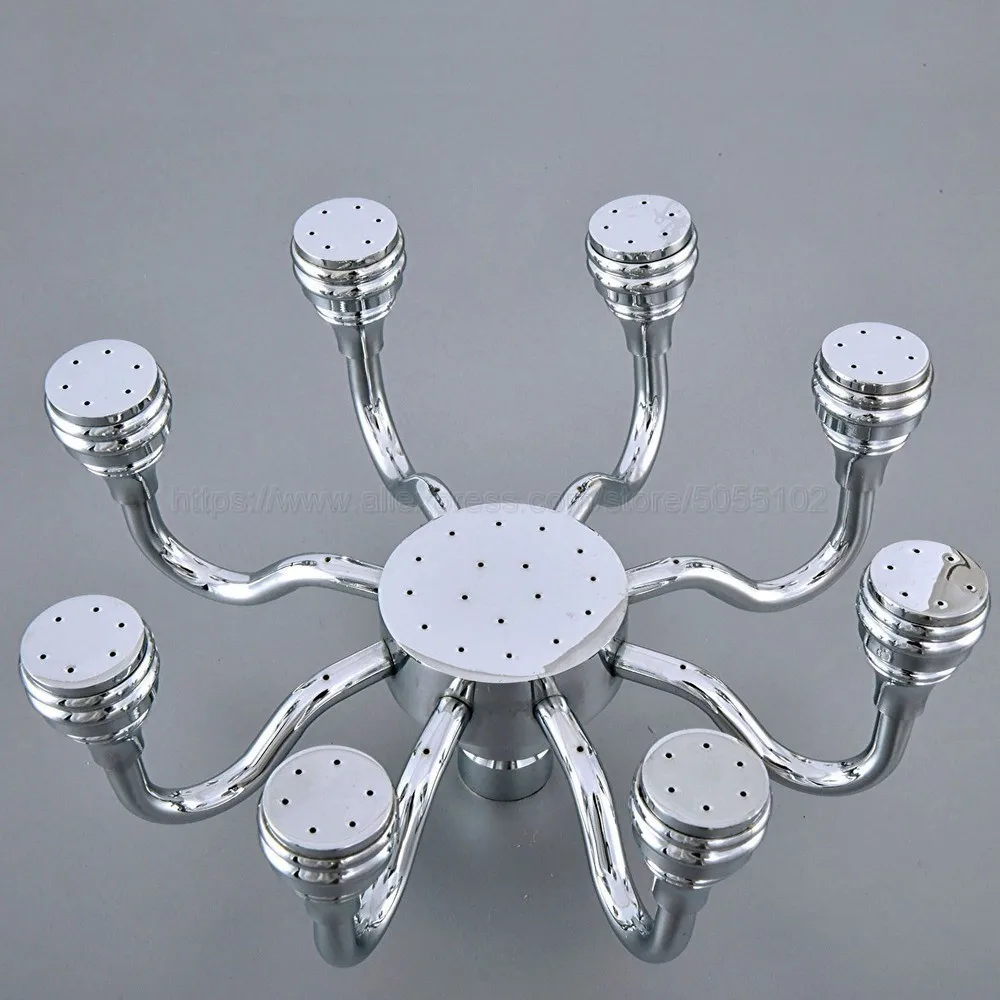 8 дюймов насадка для душа вода дожди полированная хромированная ванная душевая