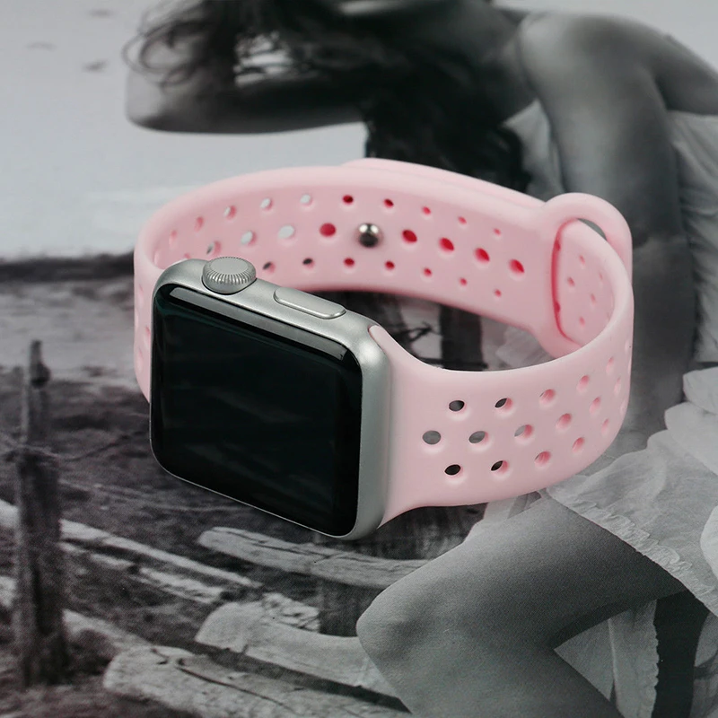 Ремешок для часов силиконовый Apple Watch 3/2/1 42 мм 38 мм|Ремешки часов| |
