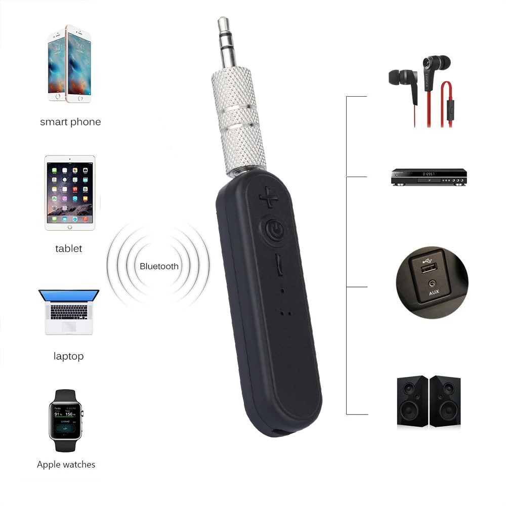Bluetooth приемник аудиоприемник V4.2 с разъемом 3 5 мм Aux аудио музыкальный