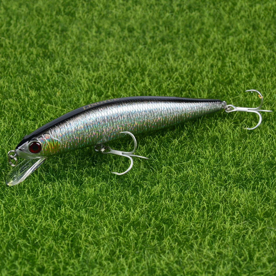

LINGYUE Big Minnow Fishing Lures 13.5cm 26g Rattle Wobbler 4# BBK Hooks Long Shot Crankbait For Bass Carp Fishing Bait