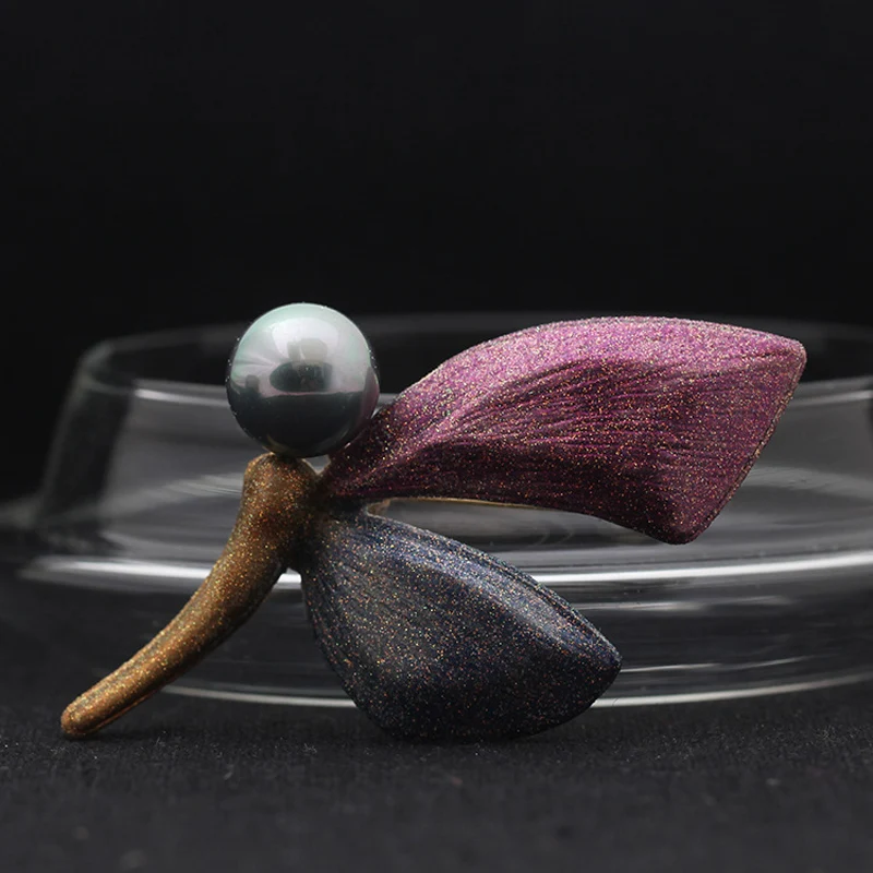 UALGL Fashion Insect With Pearl Brooch Colorful Butterfly Lapel Pins Brooches For Women Elegant Wedding Jewelry Bijouterie Femme | Украшения
