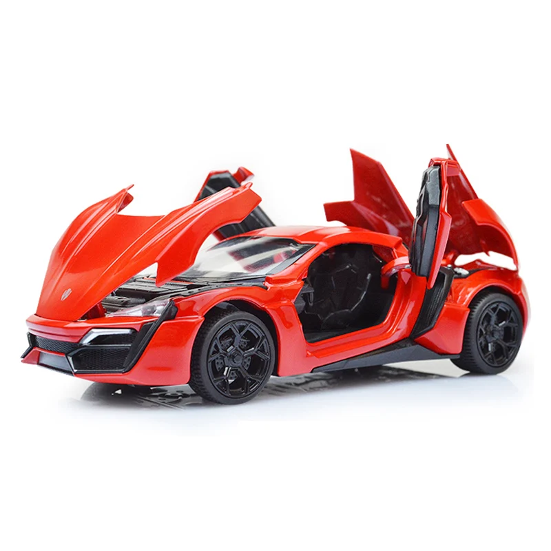 HOMMAT симуляция 1:32 Форсаж Lykan Hypersport спортивный автомобиль литье под давлением
