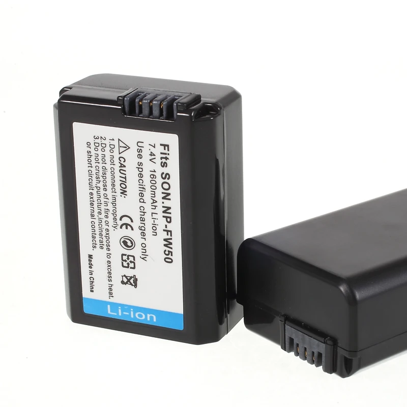 

10pcs NP-FW50 NP FW50 Rechargeable Battery for Sony NEX-7 NEX-5R NEX-F3 NEX-3D Alpha a5000 a6000 Alpha 7 a7II A33 A35 A37 SLT-A3