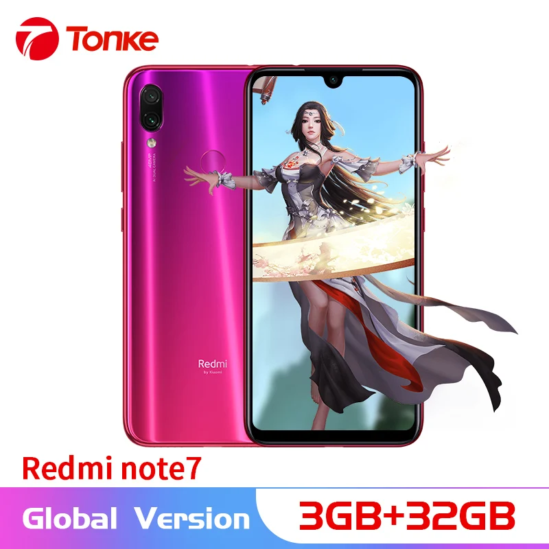 Глобальная версия Redmi Note 7 Snapdragon 660 Восьмиядерный 3 ГБ ОЗУ 32 Гб ПЗУ 6 &quot19 5: 9 полный
