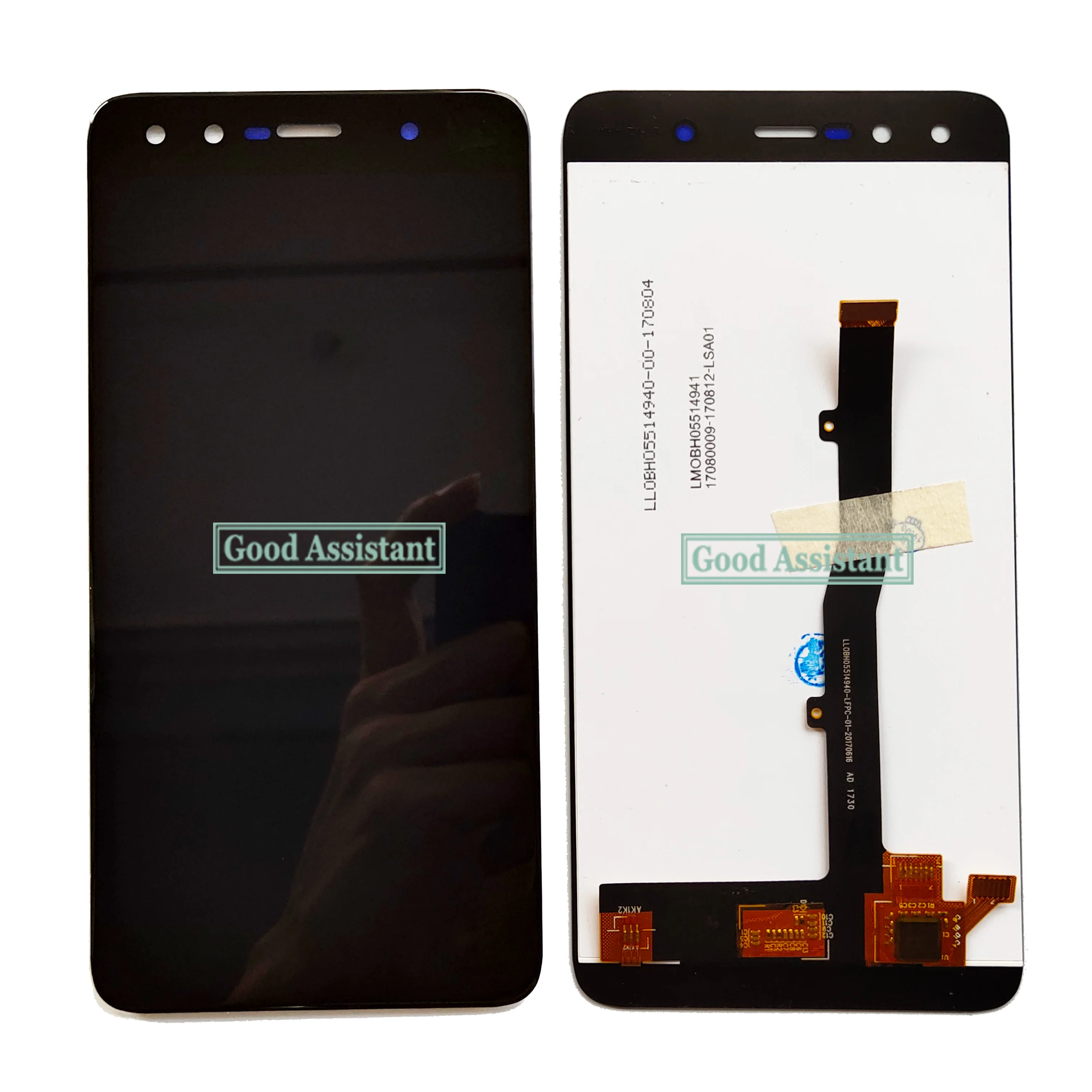 100% протестированы оригинальный черный/белый 5 &quotдля ZTE Blade A3 A0616 полный ЖК дисплей
