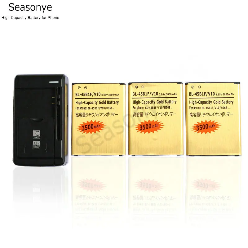 Seasonye 3x3500 мАч BL 45B1F золотистый сменный аккумулятор + универсальное настенное