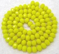 wholesale 90pcs 4x6mm faceted yellow glass rondelle loose beadswe provide mixed wholesale for all items please contact us