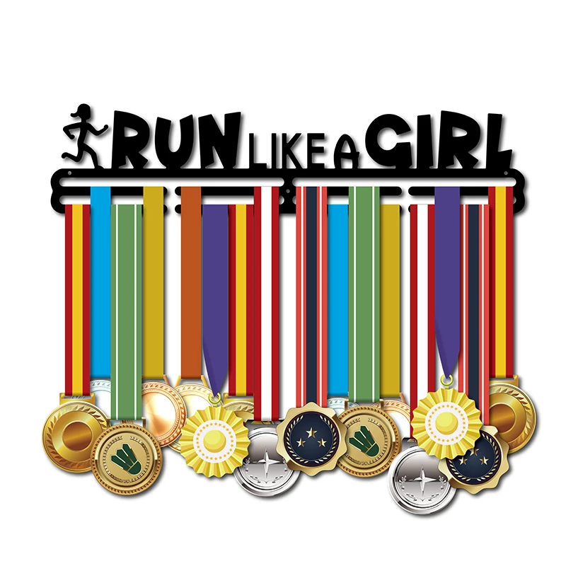 

Medal holder for girl Sport medal hangers display rack hold 32~45 medals Running medal hanger