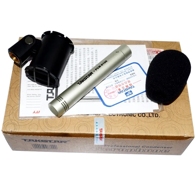 Takstar pcm-6100 конденсаторный микрофон музыкальный инструмент для баса Саксен