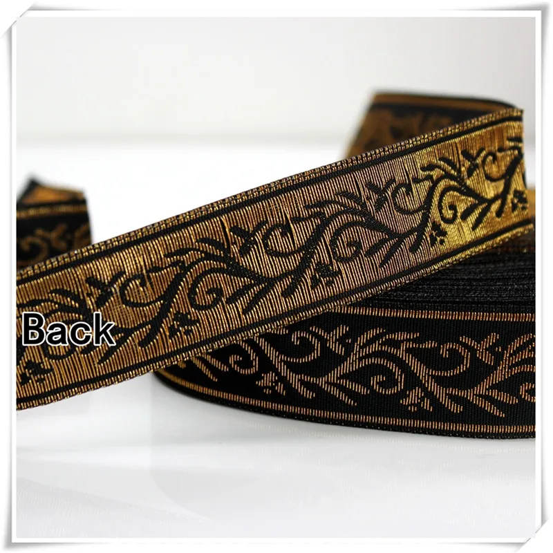 5 ярдов/партия лента золотистого/серебристого цвета 2 см 7 см|ribbon webbing|black webbingwebbing