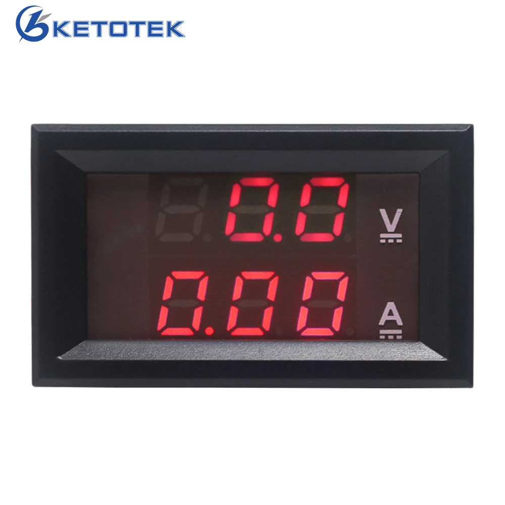 

Red DC 0-100V 50A 100A Ammeter Voltmeter Gauge Amperemeter Volt Meter Car LED Tester Digital Current Voltage Monitor