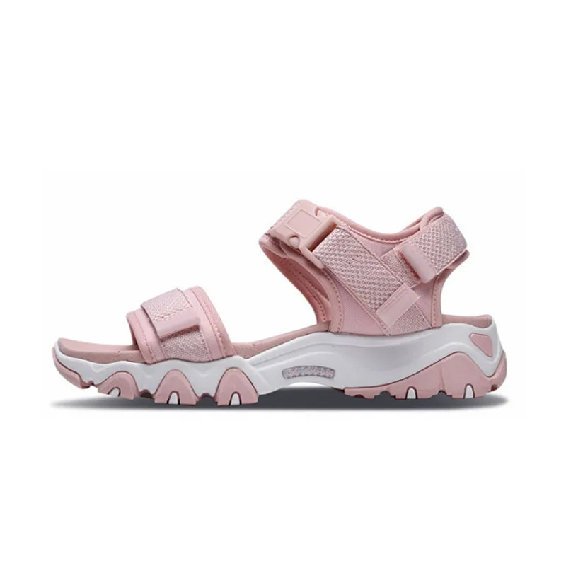 Skechers/женские летние сандалии; Новое поступление; красивые уличные женские спортивные сандалии на платформе; Летняя обувь на танкетке; 88888160-LTPK - Цвет: 88888160-LTPK