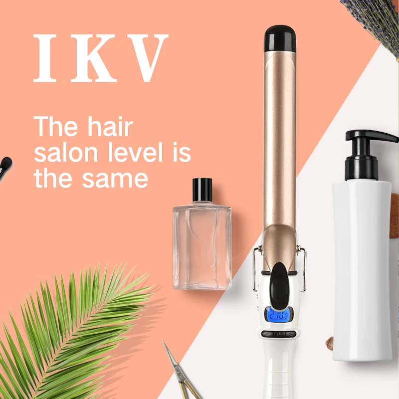 IKV Новое поступление щипцы для завивки волос электрические бигуди керамические