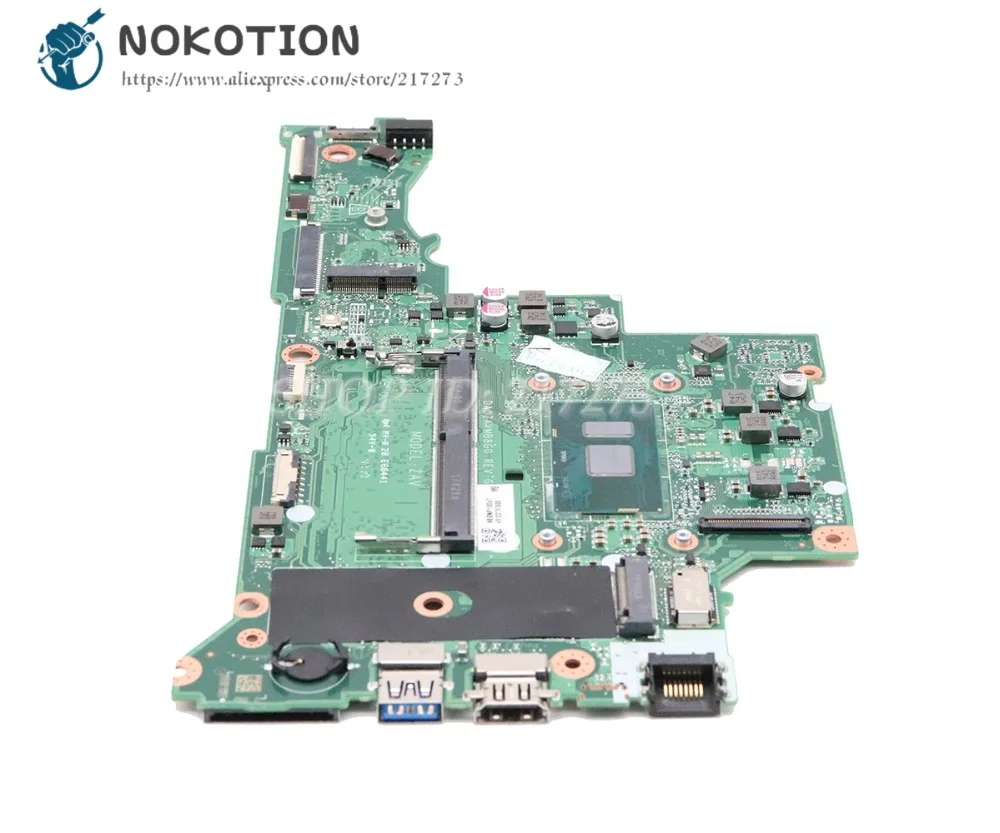NOKOTION для acer aspire A315 A315-51 материнская плата для ноутбука SR2UW I3-6006U процессор 8 Гб памяти DA0ZAVMB8G0 NBGNP1100A
