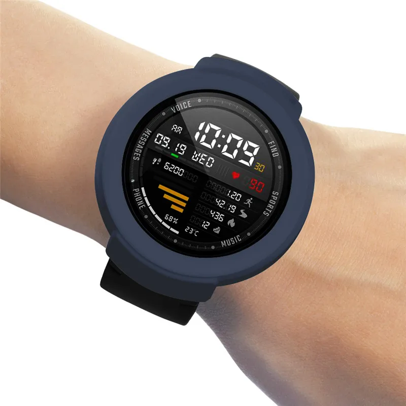 3в1 Huami amazfit 3 verge чехол для смарт-часов Браслет Силиконовый мягкий+ USB зарядное устройство кабель док-станция зарядка+ стекло Защита экрана