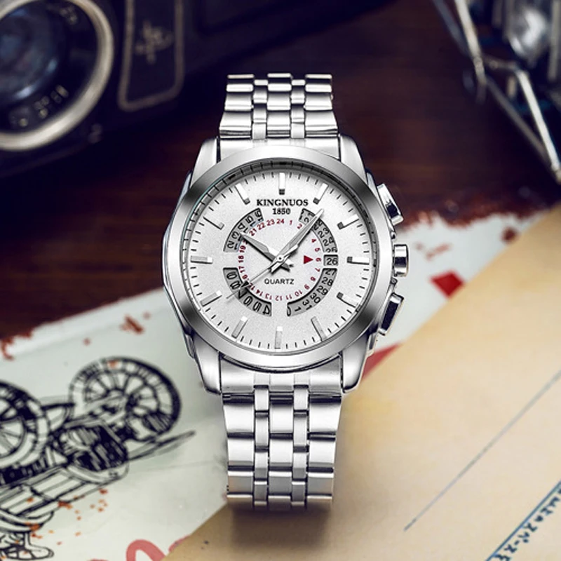 Reloj Hombre 2020 модные деловые мужские часы европейские хит продаж кварцевые наручные