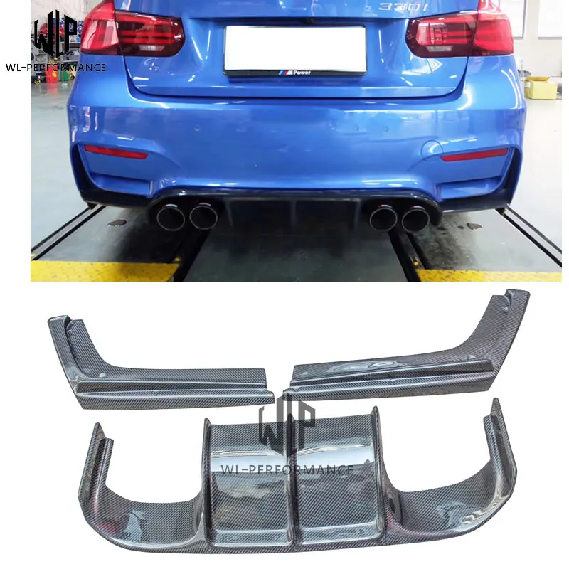Для 3 series F30 F35 M3 комплект кузова изменение v типа углеродного волокна спойлер