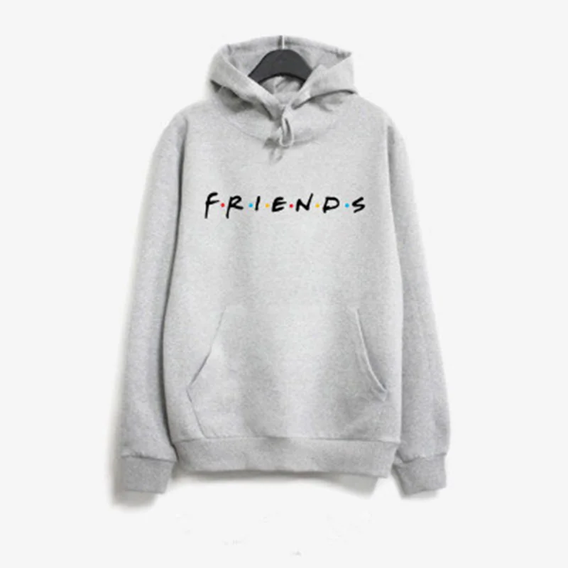 Dswaenhd/2018 зимний флисовый пуловер с надписью Friend повседневный свободный свитер для
